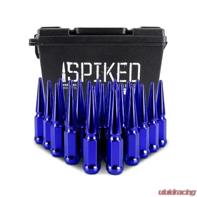 Mishimoto M12x1.5 Steel Spiked Lug Nuts - 24pcs - MMLG-SP1215-24BL