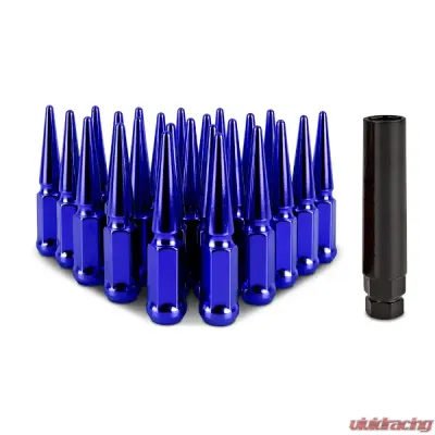Mishimoto M14 x 1.5 Steel Spiked Lug Nuts - 24pcs - MMLG-SP1415-24BL
