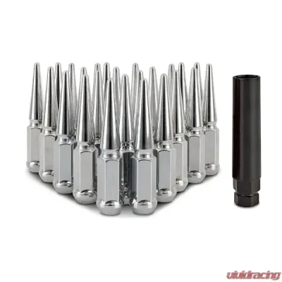 Mishimoto M14 x 1.5 Steel Spiked Lug Nuts - 24pcs - MMLG-SP1415-24CH