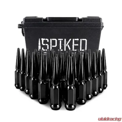 Mishimoto M14 x 1.5 Steel Spiked Lug Nuts - 32pcs - MMLG-SP1415-32BK