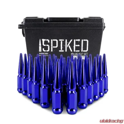 Mishimoto M14 x 1.5 Steel Spiked Lug Nuts - 32pcs - MMLG-SP1415-32BL