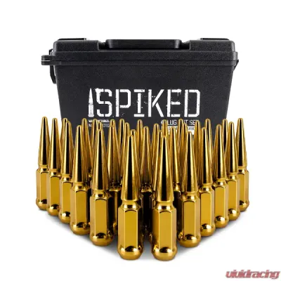 Mishimoto M14 x 1.5 Steel Spiked Lug Nuts - 32pcs - MMLG-SP1415-32GD