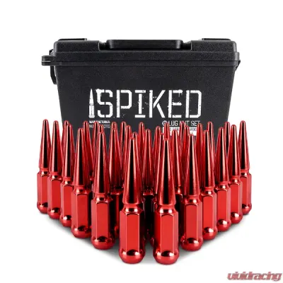 Mishimoto M14 x 1.5 Steel Spiked Lug Nuts - 32pcs - MMLG-SP1415-32RD