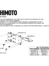 Mishimoto License Plate Relocation Kit                                     - MMLP-BR-21M - Image 6