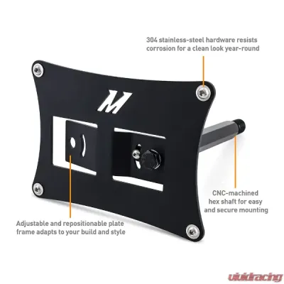 Mishimoto License Plate Relocation Kit - MMLP-GRC-23