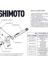 Mishimoto License Plate Relocation Kit                                     - MMLP-Z-23 - Image 4