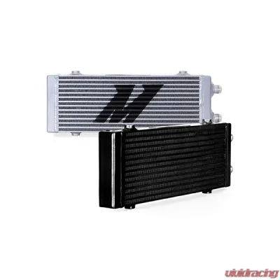 Mishimoto Medium Dual Pass Bar & Plate Oil Cooler - MMOC-DP-MBK