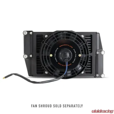 Mishimoto 10" Core Heavy-Duty Bar-&-Plate Fluid Cooler w/opposite-Side Outlets - MMOC-OO-10BK