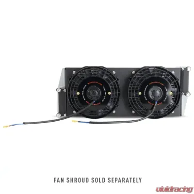 Mishimoto 17" Core Heavy-Duty Bar-&-Plate Fluid Cooler w/opposite-Side Outlets - MMOC-OO-17SL