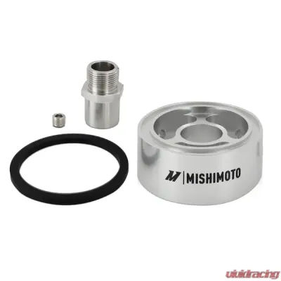 Mishimoto M22 x 1.5 Thread 32mm Silver Oil Filter Spacer - MMOC-SPC32-M22SL