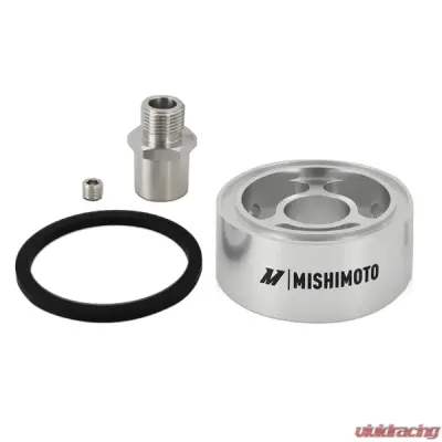 Mishimoto 3/4 - 16 Thread 32mm Silver Oil Filter Spacer - MMOC-SPC32-34SL