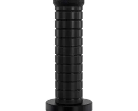 Mishimoto Grip Shift Knob Black Grip Black Top & Bottom