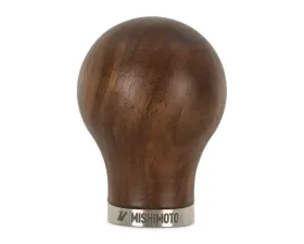 Mishimoto Round Steel Core Wood Shift Knob Walnut Wood