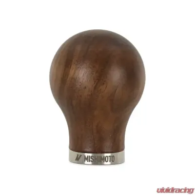 Mishimoto Round Steel Core Wood Shift Knob Walnut Wood - MMSK-WD-RWN