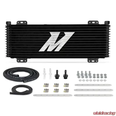 Mishimoto 22.85x7.10x1.25" 13-Row Stacked Plate Transmission Cooler Powder Coat - MMTC-SP-13BK