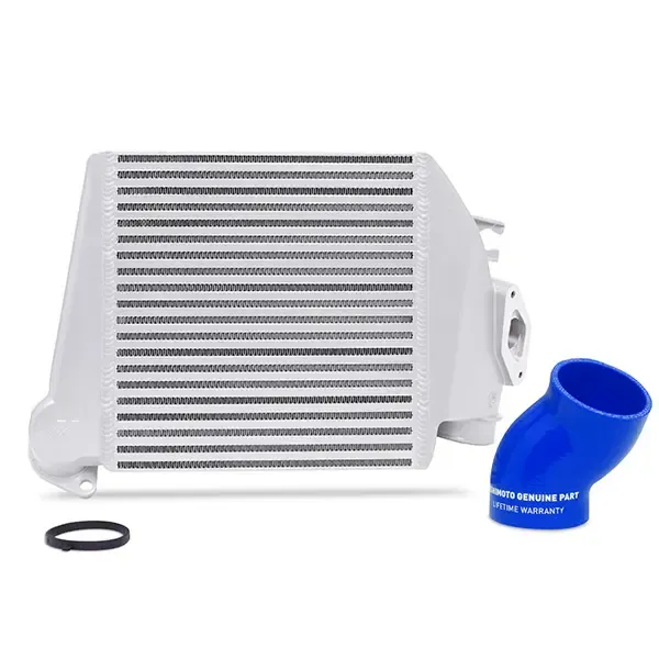 Mishimoto Performance Top Mount Intercooler Kit w/ Blue Hoses - MMTMIC-WRX-08SLBL