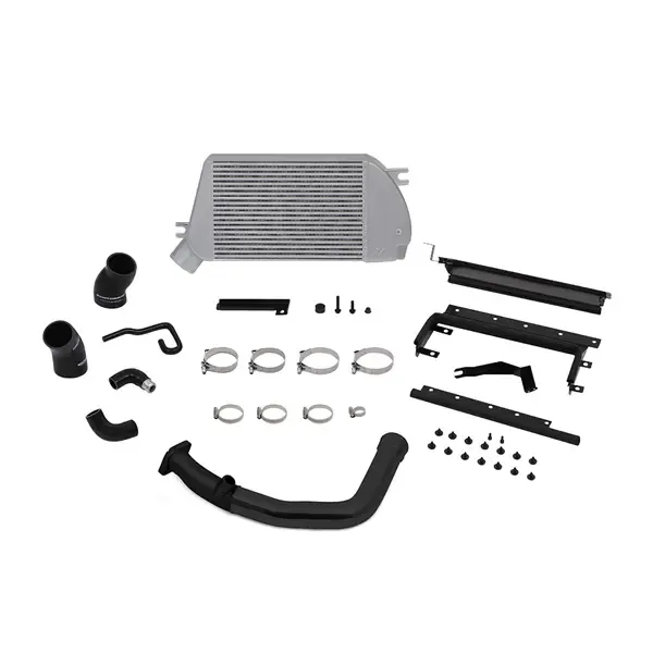 Mishimoto Race Top Mount Intercooler w/ Black Pipe - MMTMIC-WRX-15BSL