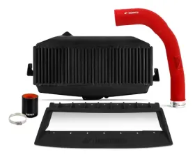 Mishimoto Top-Mount Intercooler Kit Black Core & Red Pipes Subaru WRX 2022-2024