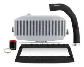 Mishimoto Top-Mount Intercooler Kit Silver Core & Black Pipes Subaru WRX 2022-2024
