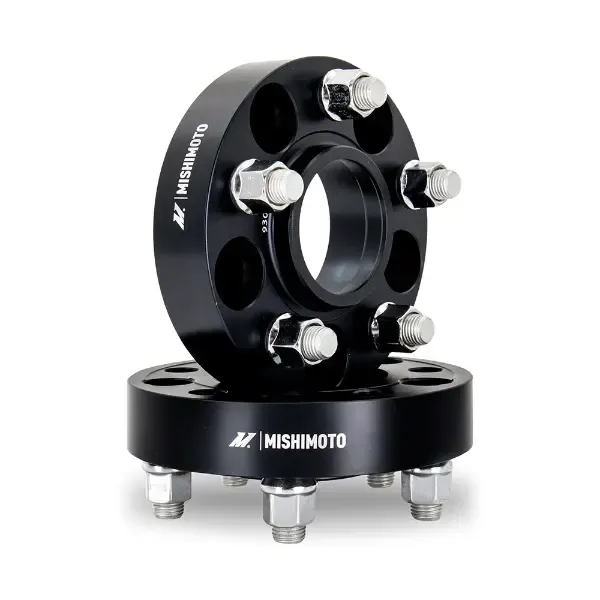 Mishimoto 5x120 67.1 Center Bore M14x1.25 35mm Thick Black Wheel Spacer - MMWS-010-350BK