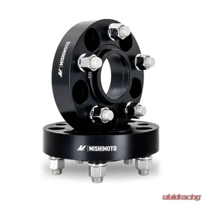 Mishimoto 5x100 56.1 Center Bore M12x1.25 40mm Thick Black Wheel Spacer - MMWS-008-400BK