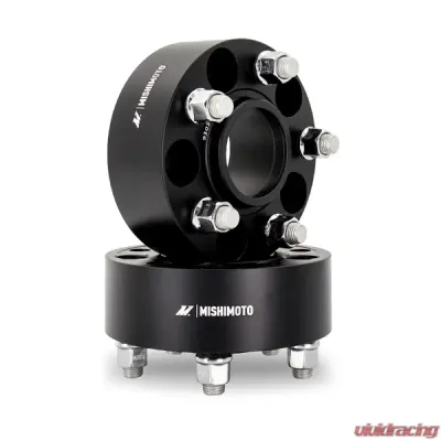 Mishimoto 5x100 56.1 Center Bore M12x1.25 45mm Thick Black Wheel Spacer - MMWS-008-450BK