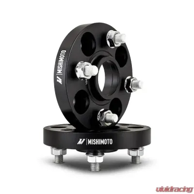 Mishimoto 4x100 56.1 Center Bore M12x1.5 35mm Thick Black Wheel Spacer - MMWS-011-350BK