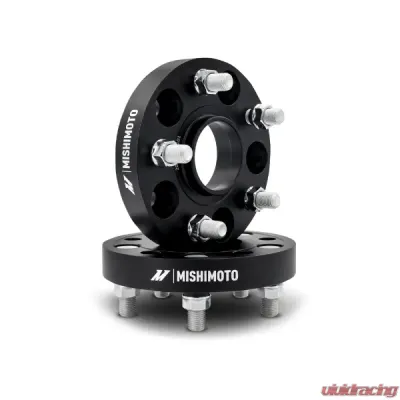 Mishimoto 5x120 64.1mm Center Bore M14x1.5 20mm Thick Black Wheel Spacer - MMWS-013-200BK