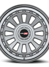Vortek VRD-702 Radar Wheel 17x9 Blank -12mm Matte Gunmetal w/ Black Bolts & Lip                                     - 7021795X6XBL-12MGMBL - Image 2