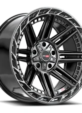 Vortek VRP-501 Turbo Wheel 20x9 5x150 | 5x139.7 | 5x5.5 0mm Black Center & Diamond Cut Ring w/ Dark Tint                                     - 501209440BDCTR - Image 4