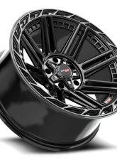 Vortek VRP-501 Turbo Wheel 20x9 5x150 | 5x139.7 | 5x5.5 0mm Black Center & Diamond Cut Ring w/ Dark Tint                                     - 501209440BDCTR - Image 3
