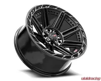 Vortek VRP-501 Turbo Wheel 20x9 5x150 | 5x139.7 | 5x5.5 0mm Black Center & Diamond Cut Ring w/ Dark Tint - 501209440BDCTR
