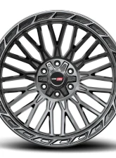 Vortek VRP-502 Forza Wheel 20x9 5x150 | 5x139.7 | 5x5.5 18mm Black Center & Diamond Cut Ring w/ Dark Tint                                     - 5022094418BDCTR - Image 2
