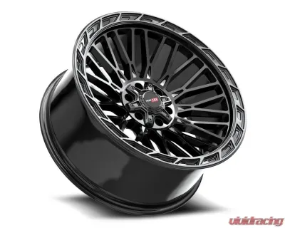 Vortek VRP-502 Forza Wheel 20x9 5x150 | 5x139.7 | 5x5.5 18mm Black Center & Diamond Cut Ring w/ Dark Tint - 5022094418BDCTR