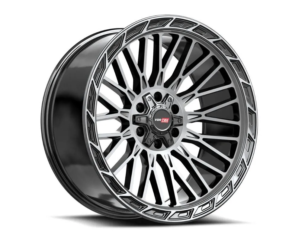 Vortek VRP-502 Forza Wheel 20x9 5x150 | 5x139.7 | 5x5.5 18mm Black Diamond Cut w/ Dark Tint - 5022094418BDCDT