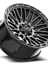 Vortek VRP-502 Forza Wheel 22x10 6x135|6x139.7 -18mm Black Diamond Cut w/ Dark Tint                                     - 502221057-18BDCDT - Image 3