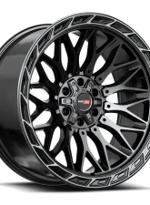 Vortek VRP-503 Inferno Wheel 20x9 5x127|5x139.7 12mm Black Center & Diamond Cut Ring w/ Dark Tint                                     - 5032094312BDCTR - Image 4
