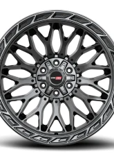 Vortek VRP-503 Inferno Wheel 20x9 5x127|5x139.7 12mm Black Center & Diamond Cut Ring w/ Dark Tint                                     - 5032094312BDCTR - Image 2