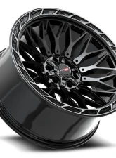 Vortek VRP-503 Inferno Wheel 20x9 5x127|5x139.7 12mm Black Center & Diamond Cut Ring w/ Dark Tint                                     - 5032094312BDCTR - Image 3