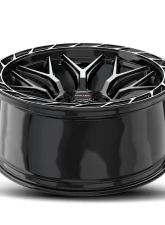 Vortek VRP-504 Enzo Wheel 20x9 5x127|5x139.7 0mm Black Diamond Cut w/ Dark Tint                                     - 504209430BDCDT - Image 4