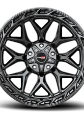 Vortek VRP-504 Enzo Wheel 20x9 5x127|5x139.7 12mm Gloss Black                                     - 5042094312GB - Image 2