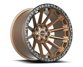 Vortek VRT-601 Spartan Wheel 24x10 6x135|6x139.7 18mm Matte Bronze w/ Black Bead Ring