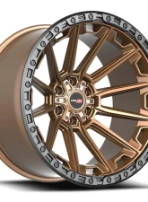 Vortek VRT-601 Spartan Wheel 17x9 6x135|6x139.7 12mm Matte Bronze w/ Black Bead Ring                                     - 6011795712MZBR - Image 4