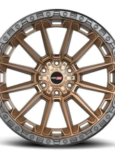 Vortek VRT-601 Spartan Wheel 17x9 6x135|6x139.7 12mm Matte Bronze w/ Black Bead Ring                                     - 6011795712MZBR - Image 2
