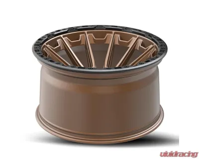 Vortek VRT-601 Spartan Wheel 17x9 6x135|6x139.7 12mm Matte Bronze w/ Black Bead Ring - 6011795712MZBR