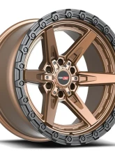 Vortek VRT-602 Argon Wheel 18x9 6x135|6x139.7 12mm Matte Bronze w/ Black Bead Ring                                     - 6021895712MZBR - Image 4