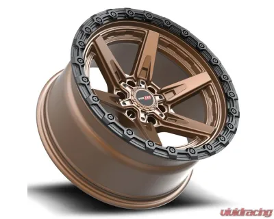 Vortek VRT-602 Argon Wheel 18x9 6x135|6x139.7 12mm Matte Bronze w/ Black Bead Ring - 6021895712MZBR