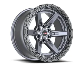 Vortek VRT-602 Argon Wheel 20x9 6x135|6x139.7 20mm Matte Titanium w/ Black Bead Ring