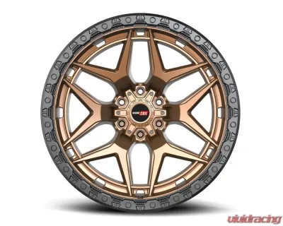 Vortek VRT-603 Atheno Wheel 18x9 6x135|6x139.7 -12mm Matte Bronze w/ Black Bead Ring - 60318957-12MZBR