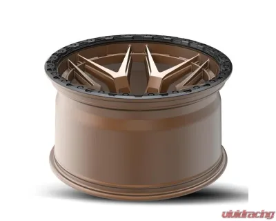 Vortek VRT-603 Atheno Wheel 18x9 6x135|6x139.7 -12mm Matte Bronze w/ Black Bead Ring - 60318957-12MZBR